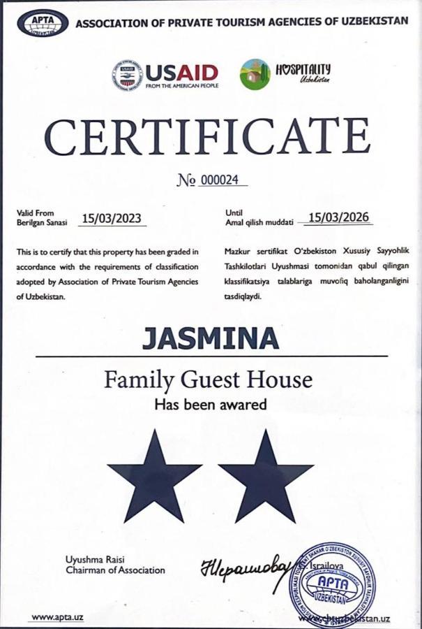 Hotel Jasmina Samarcanda Exterior foto